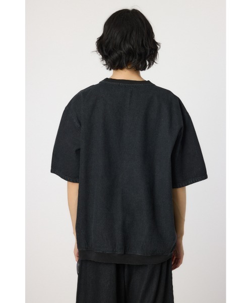 RODEO CROWNS WIDE BOWL（ロデオクラウンズワイドボウル）の「サイドジップデニムトップス（その他トップス・メンズ・ブラック/ライトブルー・MEDIUM/LARGE）」の7枚目の写真