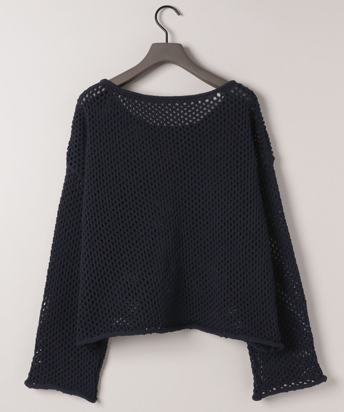 eL（エル）の「【eL】3G Loose Knit Pullover/329203（ニット/セーター・レディース・ネイビー/アイボリー/プラム・FREE）」の22枚目の写真