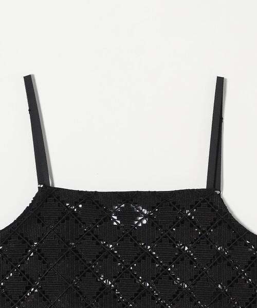united arrows キャミソール 白黒 モノトーン 刺繍 2枚セット