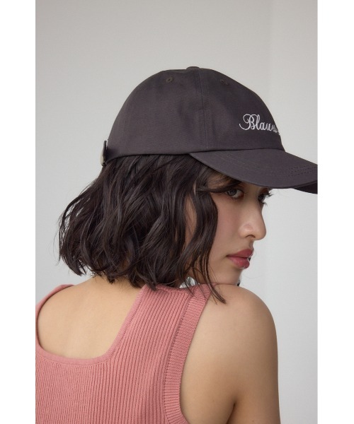 AZUL by moussy（アズールバイマウジー）の「フロントロゴキャップ（キャップ・レディース・チャコールグレー/ライトカーキ・FREE）」の3枚目の写真