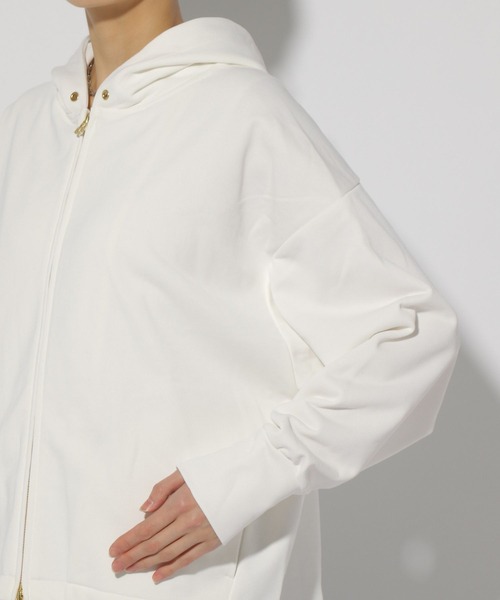 Elura（エルーラ）の「裏毛ZIPパーカー/321620（パーカー・レディース・ブラック/ライトグレー/ホワイト・FREE）」の21枚目の写真