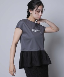 RAW FUDGE ローファッジ　フリルボーダーブラウス RAW FUDGE（ローファッジ）の「フリルボーダーTシャツ（Tシャツ