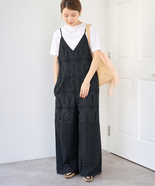 IENA オールインワン WEB限定/追加5》レースオールインワン（つなぎ/オールインワン