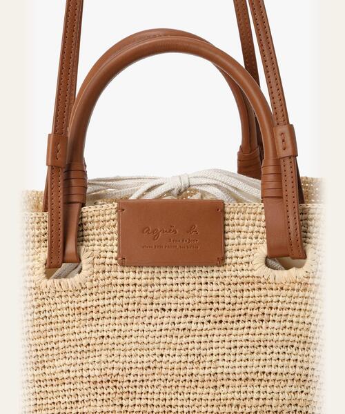 agnes b.（アニエスベー）の「ラフィア 2wayトートバッグ (YAX08－01)（かごバッグ・レディース・ベージュ・FREE）」の13枚目の写真