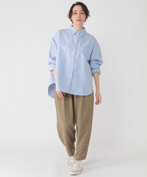 daily CLIP×HELLOAYACHAN】刺繍オックスシャツ（シャツ/ブラウス