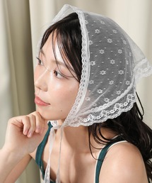 Monocoro toppi | 花柄 レース バブーシュカ(その他ヘアアクセサリー)