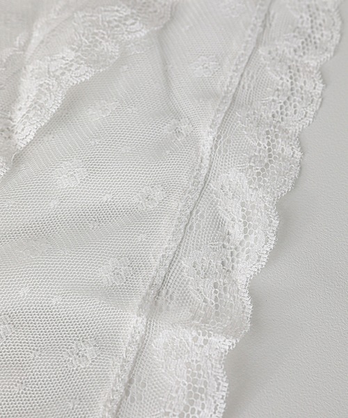 Monocoro toppi（モノコロトッピ）の「花柄 レース バブーシュカ（その他ヘアアクセサリー・レディース・ブラック/ホワイト・フリー）」の6枚目の写真