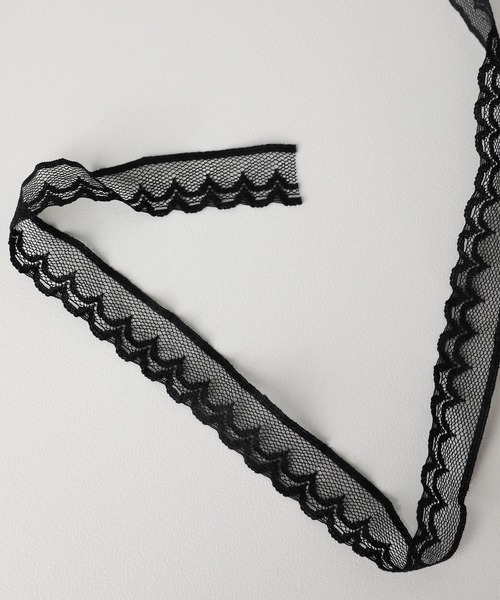 Monocoro toppi（モノコロトッピ）の「花柄 レース バブーシュカ（その他ヘアアクセサリー・レディース・ブラック/ホワイト・フリー）」の11枚目の写真