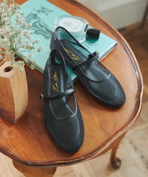 KOBE LETTUCE(コウベレタス)の「メッシュメリージェーンパンプス(パンプス・レディース・ブラック/ベージュ・L/LL/M/S)」の7枚目の写真