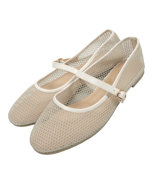 KOBE LETTUCE(コウベレタス)の「メッシュメリージェーンパンプス(パンプス・レディース・ブラック/ベージュ・L/LL/M/S)」の17枚目の写真