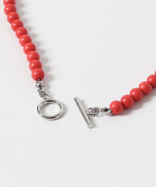 URBAN RESEARCH DOORS(アーバンリサーチドアーズ)の「ストーン6mm玉ネックレス(ネックレス・レディース・レッド/ホワイト系その他・ONE)」の12枚目の写真