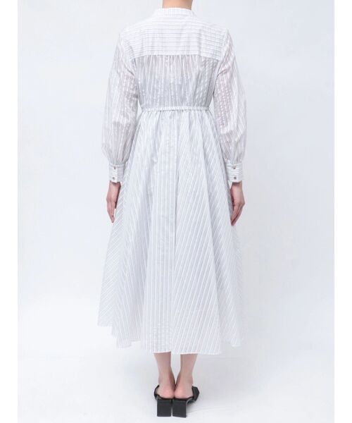 TONAL（トーナル）の「シアーストライプシャツワンピース（ワンピース・レディース・ブルー/オフホワイト/ミント・MEDIUM）」の16枚目の写真