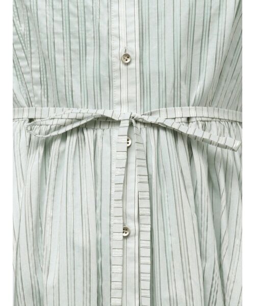 TONAL（トーナル）の「シアーストライプシャツワンピース（ワンピース・レディース・ブルー/オフホワイト/ミント・MEDIUM）」の22枚目の写真