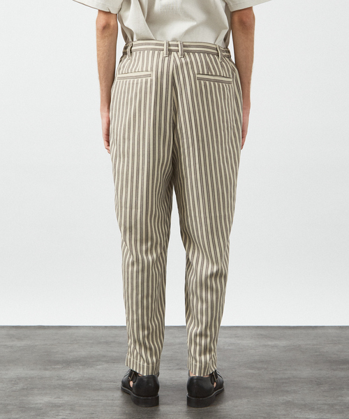 ABAHOUSE（アバハウス）の「【リネンライク 】ストライプ リラックスパンツ / ワイドパンツ（その他パンツ・メンズ・グレー/ベージュ・48/46/44）」の6枚目の写真