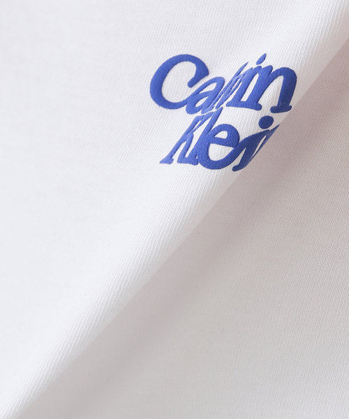 Calvin Klein /カルバン クラインSS FLOCKED LOGO CREWNK TEE（T