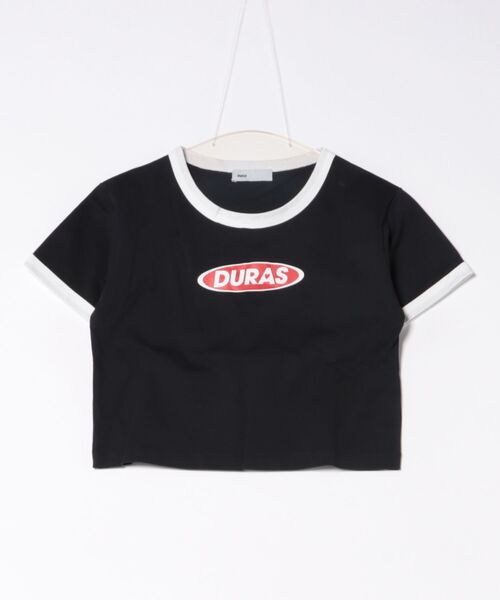 DURAS（デュラス）の「雑誌掲載｜クロップリンガーTシャツ（Tシャツ/カットソー・レディース・ブラック/ライム/オレンジ・MEDIUM/SMALL）」の20枚目の写真