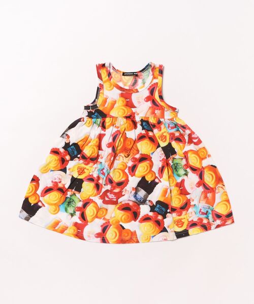 HYSTERIC MINI(ヒステリックミニ)の「MY FIRST HYSTERIC MINI DOLL総柄 ワンピース(ワンピース・キッズ・マルチ・100/120/110)」の1枚目の写真