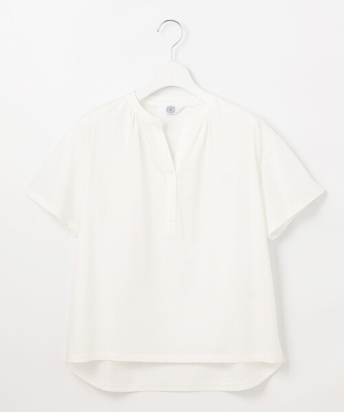 J.PRESS(ジェイプレス)の「【洗える・接触冷感】プレーティングジャージー バンドカラー カットソー(Tシャツ/カットソー・レディース・ホワイト系/スカイブルー系/ベージュ系/オレンジ系/ブラック系・LARGE/MEDIUM)」の14枚目の写真