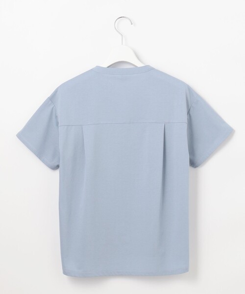 J.PRESS(ジェイプレス)の「【洗える・接触冷感】プレーティングジャージー バンドカラー カットソー(Tシャツ/カットソー・レディース・ホワイト系/スカイブルー系/ベージュ系/オレンジ系/ブラック系・LARGE/MEDIUM)」の19枚目の写真