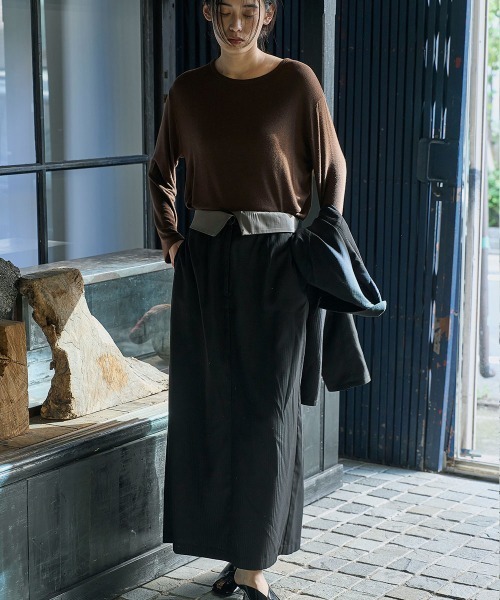 marjour（マージュール）の「WAIST TURNBACK SKIRT（スカート・レディース・ブラック・M/TALL）」の15枚目の写真