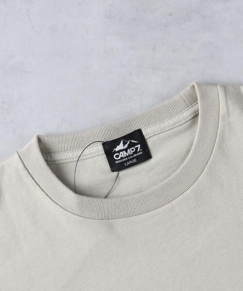 CAMP7（キャンプセブン）の「CAMP7(キャンプ7)バックグラフィックプリントＴ（Tシャツ/カットソー・メンズ・ホワイト/ベージュ・M/L/XL）」の17枚目の写真