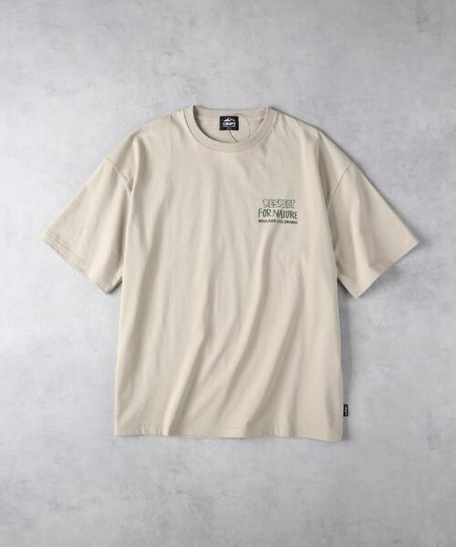 CAMP7（キャンプセブン）の「CAMP7(キャンプ7)バックグラフィックプリントＴ（Tシャツ/カットソー・メンズ・ホワイト/ベージュ・M/L/XL）」の18枚目の写真