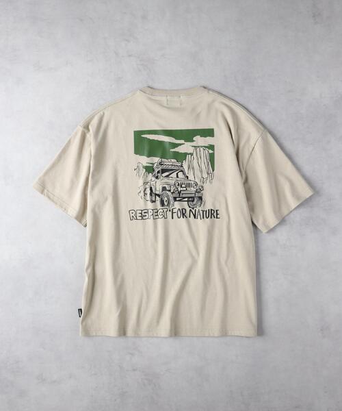 CAMP7（キャンプセブン）の「CAMP7(キャンプ7)バックグラフィックプリントＴ（Tシャツ/カットソー・メンズ・ホワイト/ベージュ・M/L/XL）」の12枚目の写真
