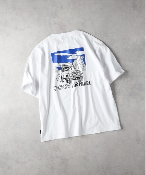 セール】【CAMP7】バックグラフィックプリントT（Tシャツ/カットソー