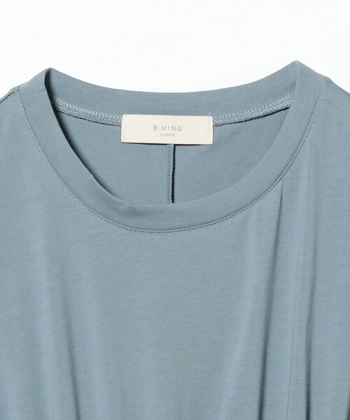 B:MING by BEAMS（ビーミングバイビームス）の「【吸水速乾・接触冷感】ランド アンド ウォーター フロントギャザー ワンピース（S～M）（ワンピース・レディース・ブラック/オリーブ/ブルー系その他2・SMALL/MEDIUM）」の5枚目の写真