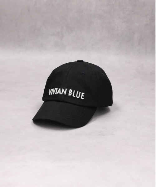 Right-on（ライトオン）の「VIVIAN BLUE(ヴィヴィアンブルー)【キッズ】ロゴ刺繍キャップ（キャップ・キッズ・ブラック/オフホワイト・フリー）」の2枚目の写真