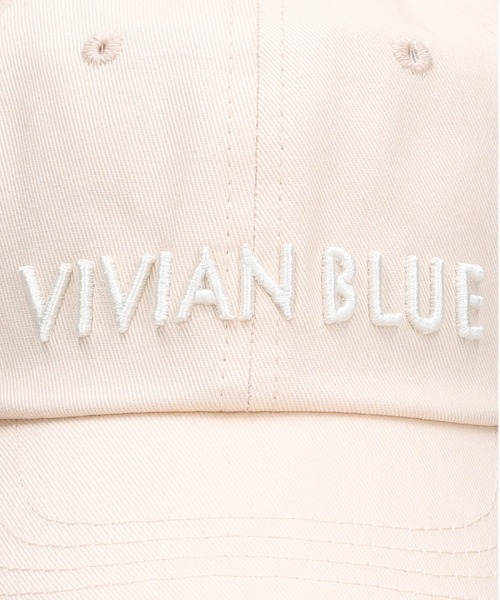 Right-on（ライトオン）の「VIVIAN BLUE(ヴィヴィアンブルー)【キッズ】ロゴ刺繍キャップ（キャップ・キッズ・ブラック/オフホワイト・フリー）」の4枚目の写真