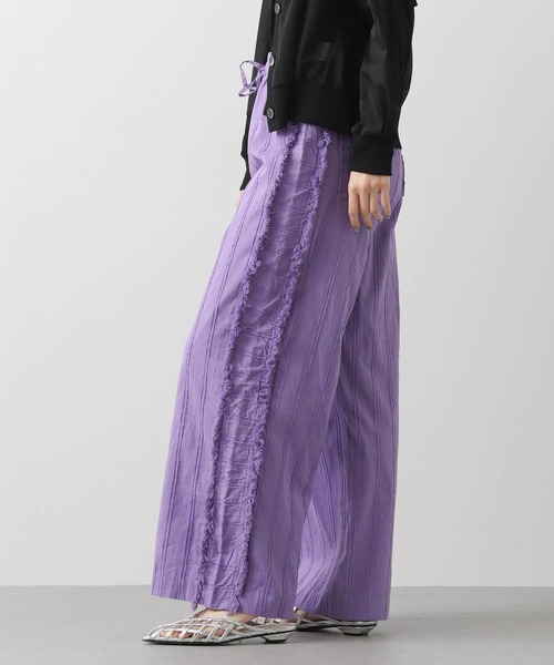 Gready Brilliant（グレディブリリアン）の「サイドフリンジドビーワイドパンツ（その他パンツ・レディース・ブラック/パープル・FREE）」の17枚目の写真