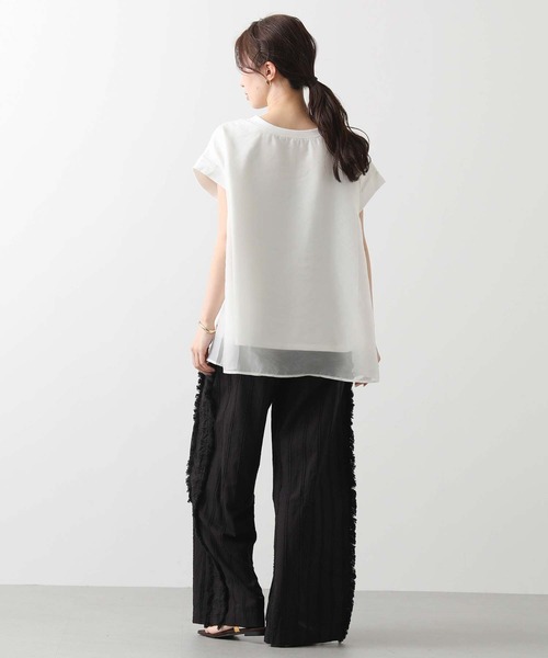 Gready Brilliant（グレディブリリアン）の「サイドフリンジドビーワイドパンツ（その他パンツ・レディース・ブラック/パープル・FREE）」の5枚目の写真