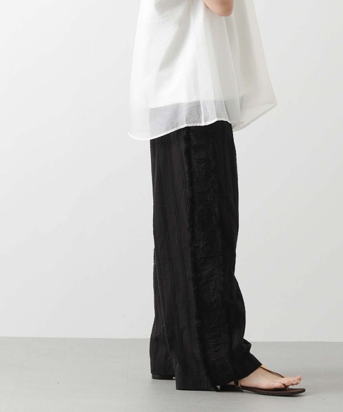 Gready Brilliant（グレディブリリアン）の「サイドフリンジドビーワイドパンツ（その他パンツ・レディース・ブラック/パープル・FREE）」の8枚目の写真