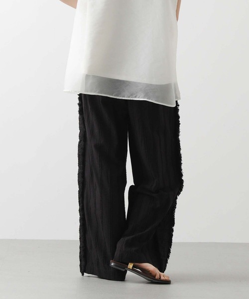 Gready Brilliant（グレディブリリアン）の「サイドフリンジドビーワイドパンツ（その他パンツ・レディース・ブラック/パープル・FREE）」の9枚目の写真