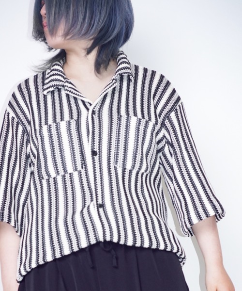 Bling Leads（ブリングリーズ）の「Z)【BLINGLEADS】ABM21979 KNIT SHIRT 1（シャツ/ブラウス・レディース・その他・MEDIUM）」の2枚目の写真