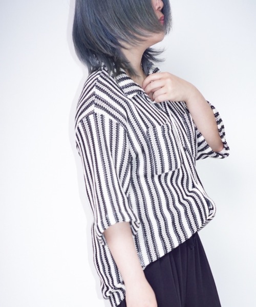 Bling Leads（ブリングリーズ）の「Z)【BLINGLEADS】ABM21979 KNIT SHIRT 1（シャツ/ブラウス・レディース・その他・MEDIUM）」の5枚目の写真