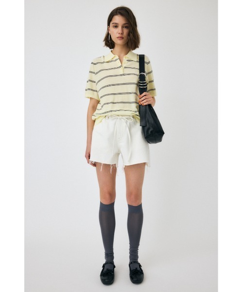 MOUSSY(マウジー)の「WIDE DENIM ショーツ(デニムパンツ・レディース・オフホワイト/ブルー・0/1/2)」の19枚目の写真
