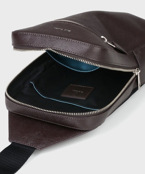 Paul Smith（ポールスミス）の「ストローグレインレザー ボディバッグ【553412 N544B】（ボディバッグ/ウエストポーチ・メンズ・ダークブラウン・FREE）」の5枚目の写真