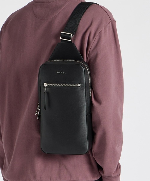 Paul Smith（ポールスミス）の「ストローグレインレザー ボディバッグ【553412 N544B】（ボディバッグ/ウエストポーチ・メンズ・ダークブラウン・FREE）」の11枚目の写真