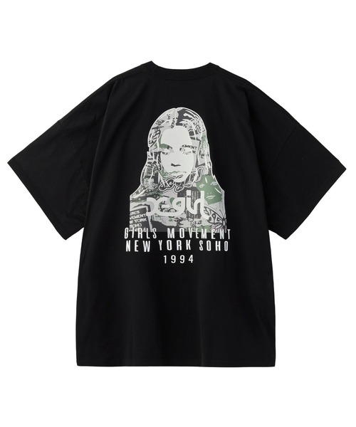 COLLAGE CAMO FACE S/S BIG TEE DRESS（ワンピース）｜X-girl