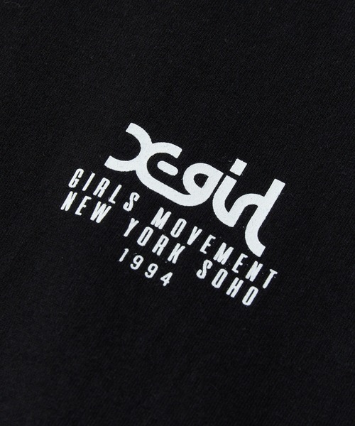 X-girl（エックスガール）の「COLLAGE CAMO FACE S/S BIG TEE DRESS（ワンピース・レディース・ブラック/ホワイト・S/M）」の12枚目の写真