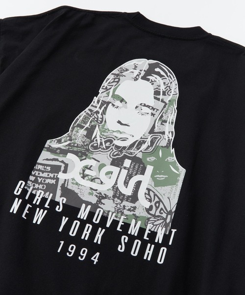 COLLAGE CAMO FACE S/S BIG TEE DRESS（ワンピース）｜X-girl