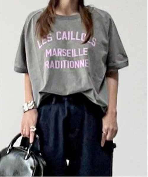 LBC(エルビーシー)の「製品染めプリントTシャツ(Tシャツ/カットソー・レディース・パープル/クリアグリーン/ライトピンク/チャコールグレー/レッド/ライトブルー/ベージュ/ダークグレー・M)」の21枚目の写真