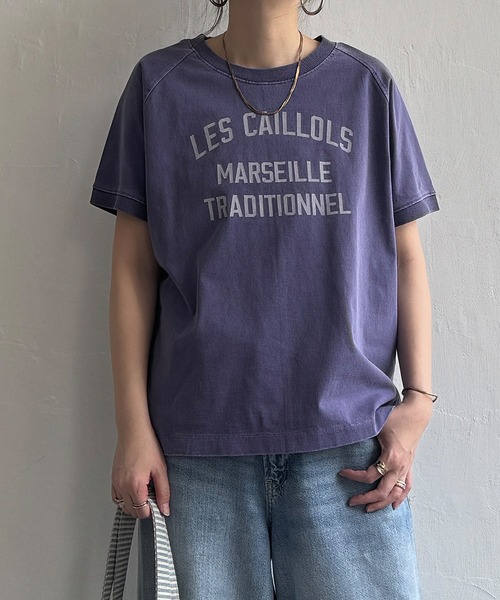 LBC(エルビーシー)の「製品染めプリントTシャツ(Tシャツ/カットソー・レディース・パープル/クリアグリーン/ライトピンク/チャコールグレー・M)」の3枚目の写真