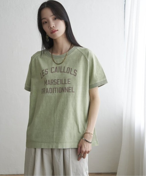 LBC(エルビーシー)の「製品染めプリントTシャツ(Tシャツ/カットソー・レディース・パープル/クリアグリーン/ライトピンク/チャコールグレー・M)」の9枚目の写真