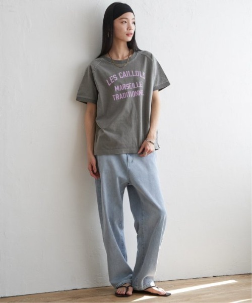 LBC(エルビーシー)の「製品染めプリントTシャツ(Tシャツ/カットソー・レディース・パープル/クリアグリーン/ライトピンク/チャコールグレー・M)」の13枚目の写真