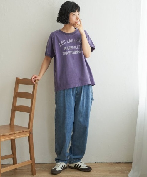 LBC(エルビーシー)の「製品染めプリントTシャツ(Tシャツ/カットソー・レディース・パープル/クリアグリーン/ライトピンク/チャコールグレー・M)」の8枚目の写真