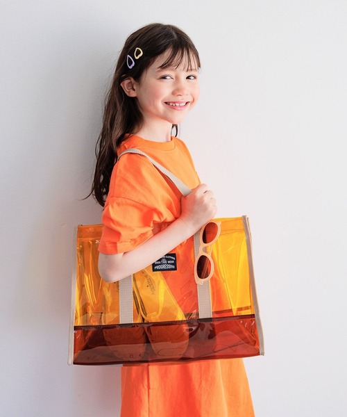 forme プールバック 選べる4色展開♪]配色プールバッグ[25.5cm×37cm] (KIDS)（トート