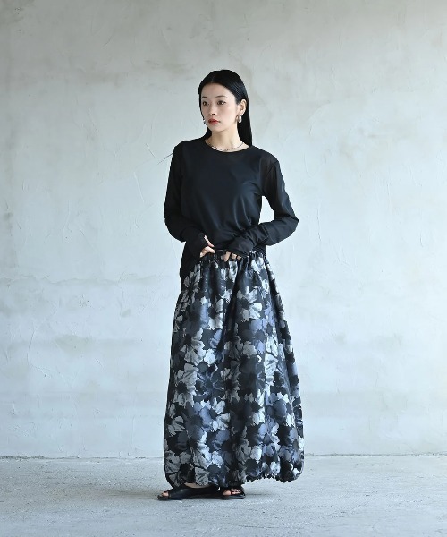 【funda mine ファンダマイン】フラワージャガードバルーンスカート/美品 フラワージャガードバルーンスカート（スカート）｜funda mine